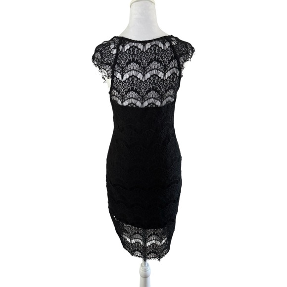 Intimately Free People Peekaboo Lace Hi-Low Dress | Black | S - Picture 5 of 13
